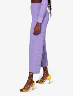 Whistles Wide-leg High-rise Recycled Polyester-blend Trousers 7 Whistles Wide-leg High-rise Recycled Polyester-blend Trousers -The Fashion Shop R04137010 LILAC ALT02