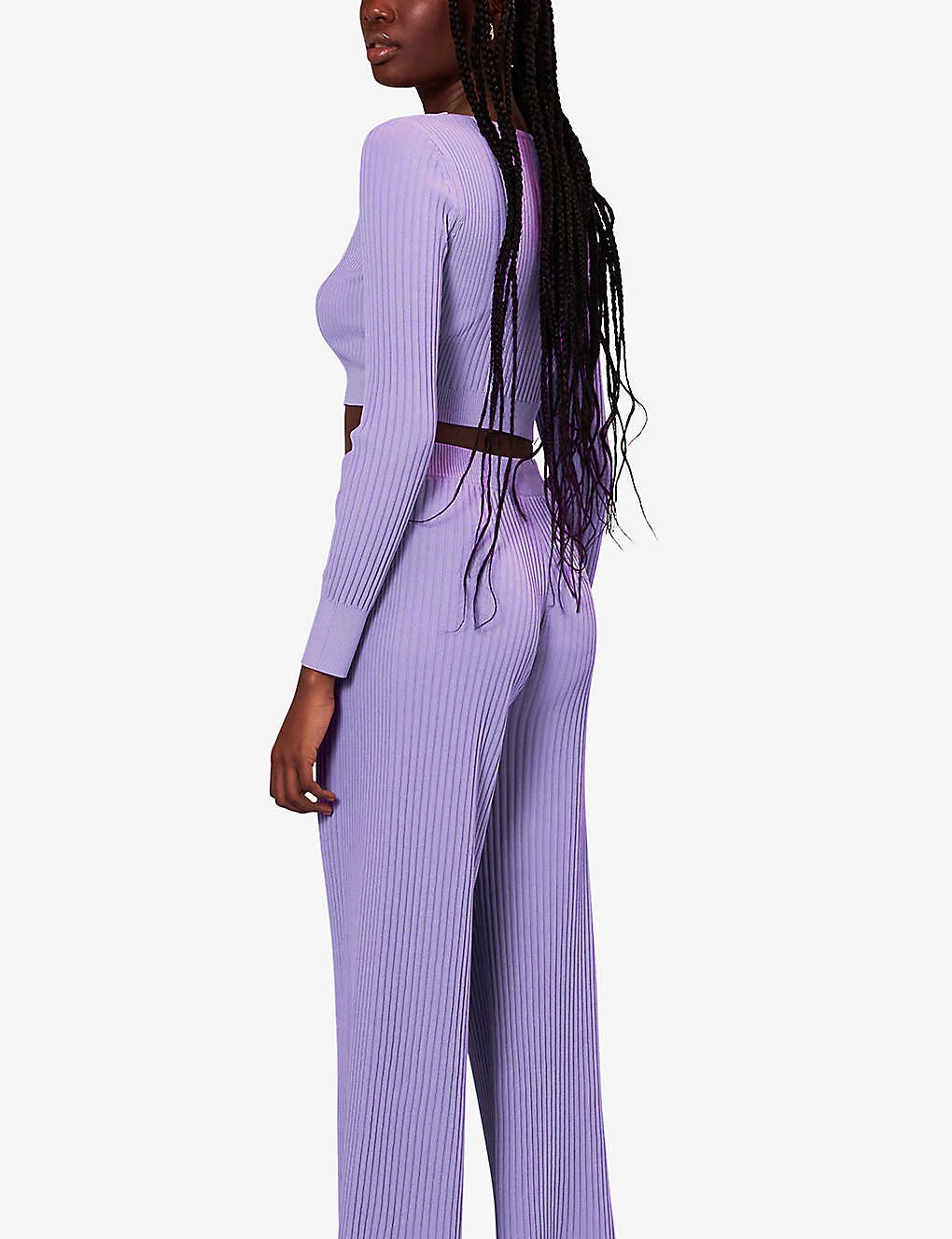 Whistles Wide-leg High-rise Recycled Polyester-blend Trousers 4 Whistles Wide-leg High-rise Recycled Polyester-blend Trousers - Image 4