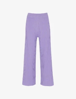 Whistles Wide-leg High-rise Recycled Polyester-blend Trousers