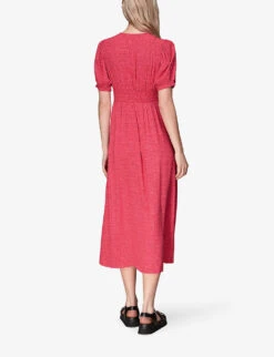 Whistles Labyrinth Geometric-print Woven Midi Dress -The Fashion Shop R04137011 MULTICOLOURED ALT03