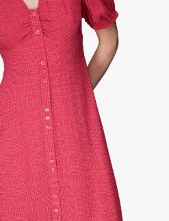 Whistles Labyrinth Geometric-print Woven Midi Dress -The Fashion Shop R04137011 MULTICOLOURED ALT04