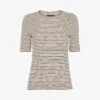 Whistles Stripe-pattern Slim-fit Cotton T-shirt