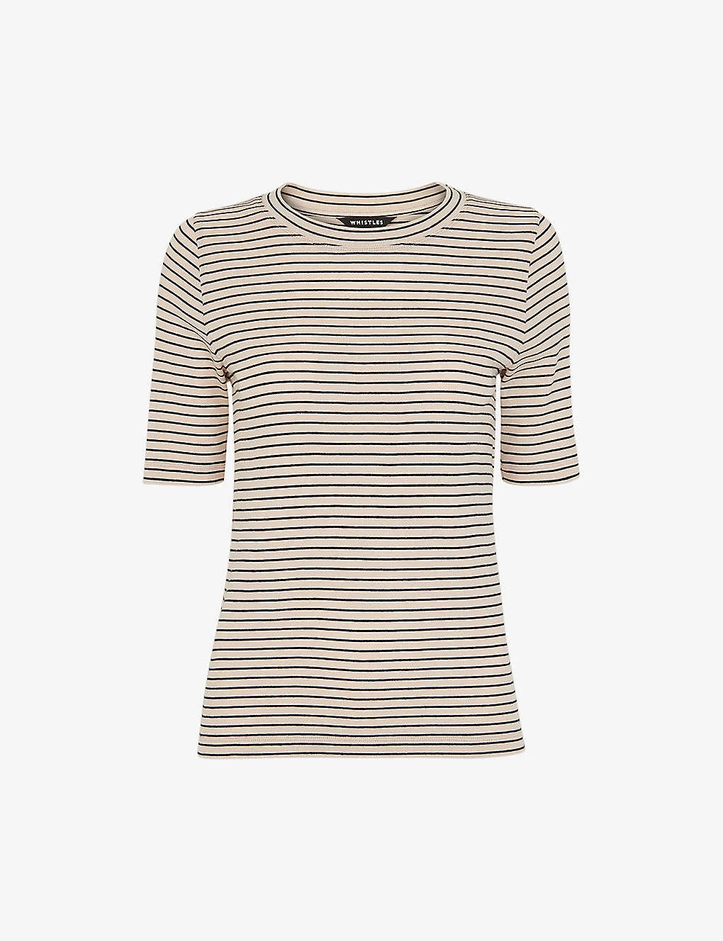 Whistles Stripe-pattern Slim-fit Cotton T-shirt 1 Whistles Stripe-pattern Slim-fit Cotton T-shirt