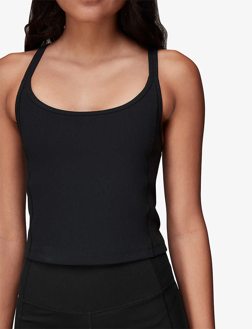 Whistles Ribbed Stretch-woven Vest Top 5 Whistles Ribbed Stretch-woven Vest Top - Image 5