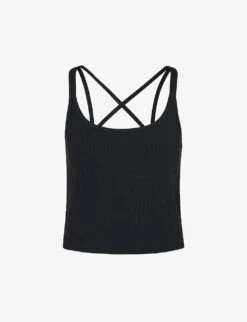 Whistles Ribbed Stretch-woven Vest Top