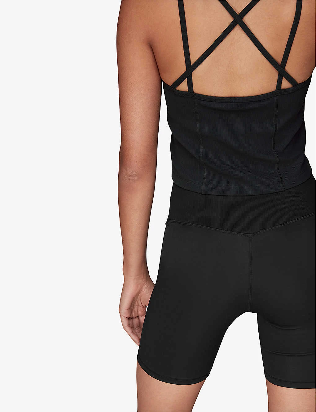 Whistles Ribbed High-rise Stretch-woven Cycling Shorts 5 Whistles Ribbed High-rise Stretch-woven Cycling Shorts - Image 5