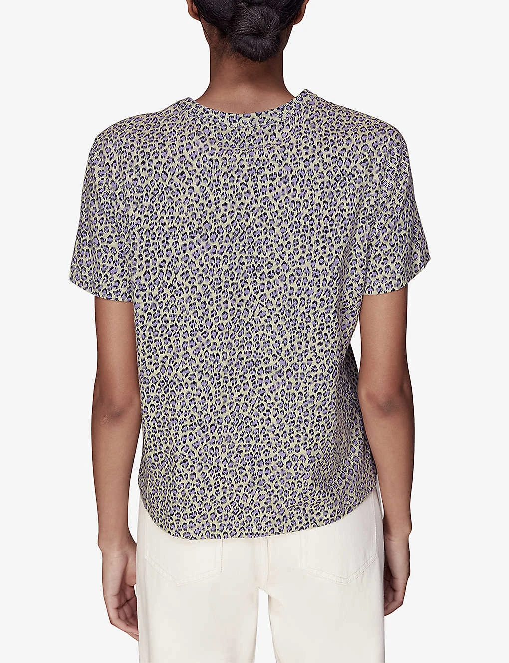 Whistles Dashed Leopard-print Organic-cotton T-shirt 4 Whistles Dashed Leopard-print Organic-cotton T-shirt - Image 4