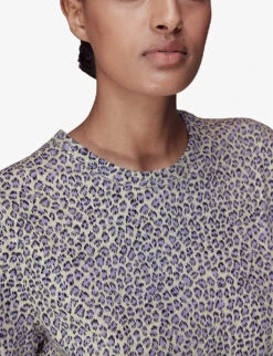 Whistles Dashed Leopard-print Organic-cotton T-shirt 10 Whistles Dashed Leopard-print Organic-cotton T-shirt -The Fashion Shop R04140103 ALT04