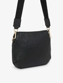 Whistles Nala Saddle-shape Leather Crossbody Bag -The Fashion Shop R04140749 BLACK ALT02