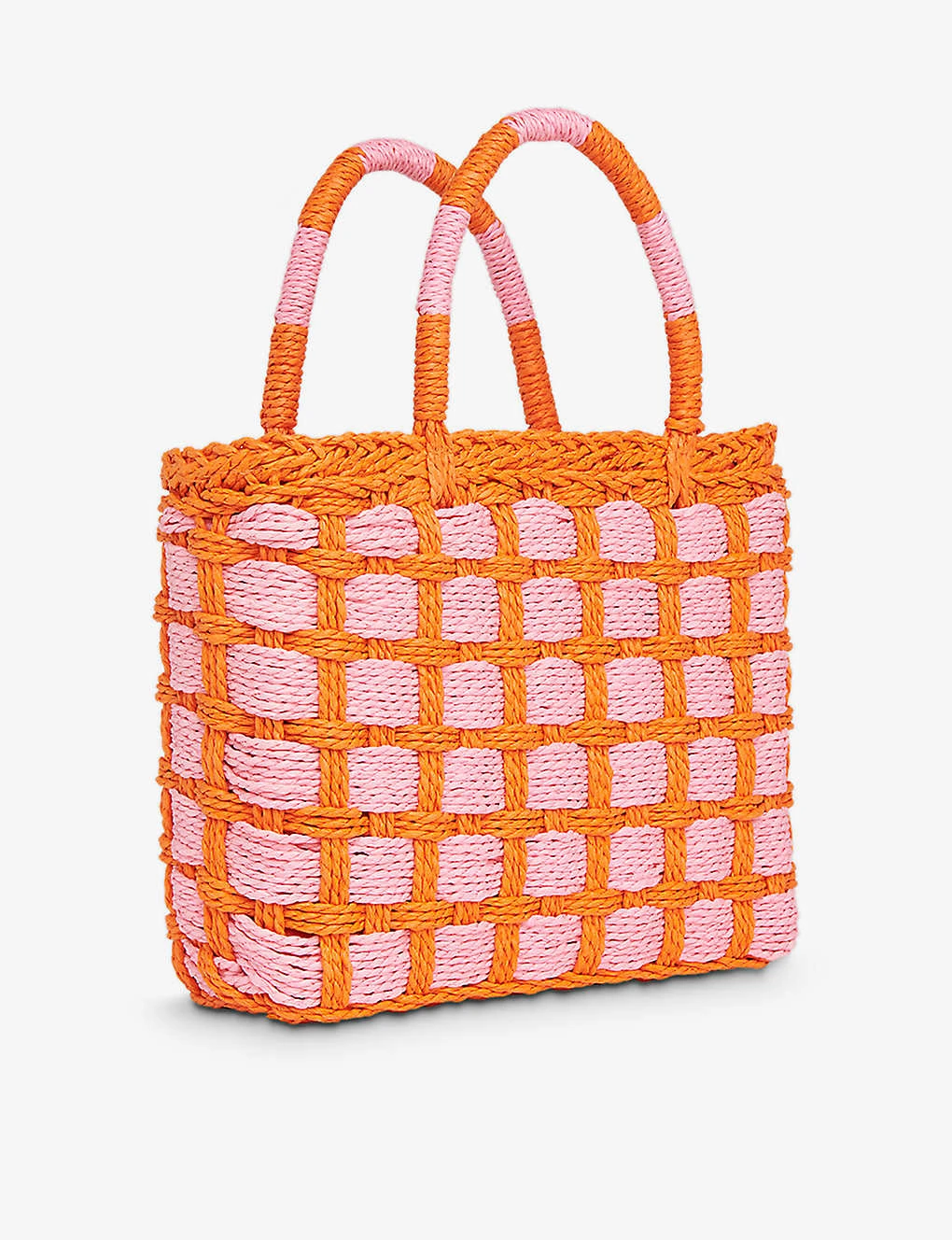 Whistles Tillie Checkboard-design Top-handle Woven Tote 3 Whistles Tillie Checkboard-design Top-handle Woven Tote - Image 3