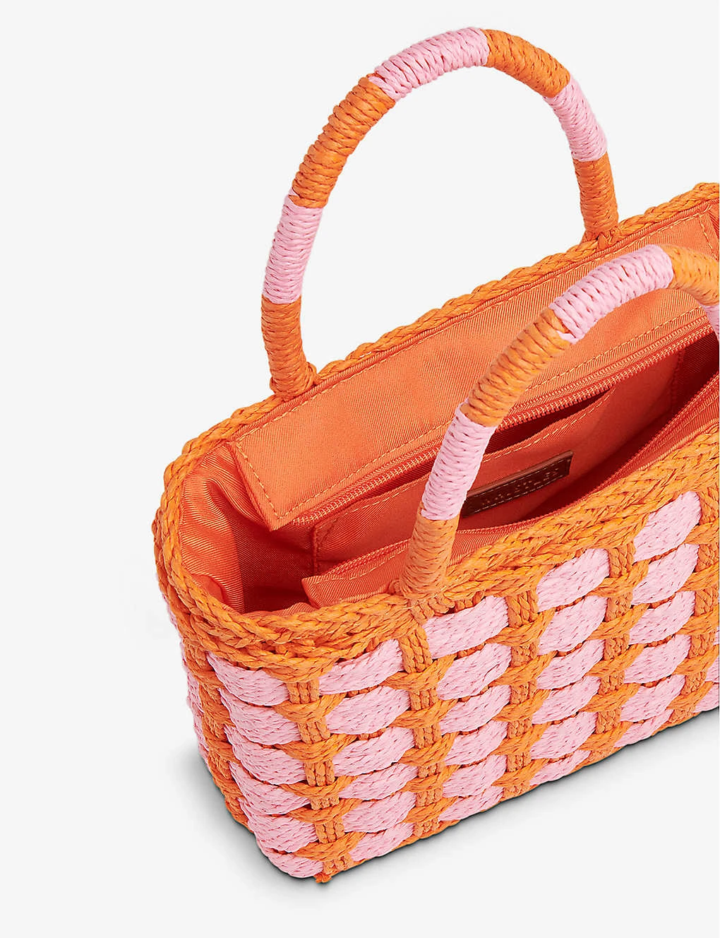 Whistles Tillie Checkboard-design Top-handle Woven Tote 4 Whistles Tillie Checkboard-design Top-handle Woven Tote - Image 4