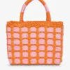 Whistles Tillie Checkboard-design Top-handle Woven Tote