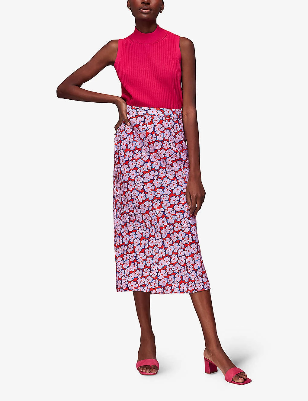 Whistles Floral-print Bias-cut Woven Midi Skirt 2 Whistles Floral-print Bias-cut Woven Midi Skirt - Image 2