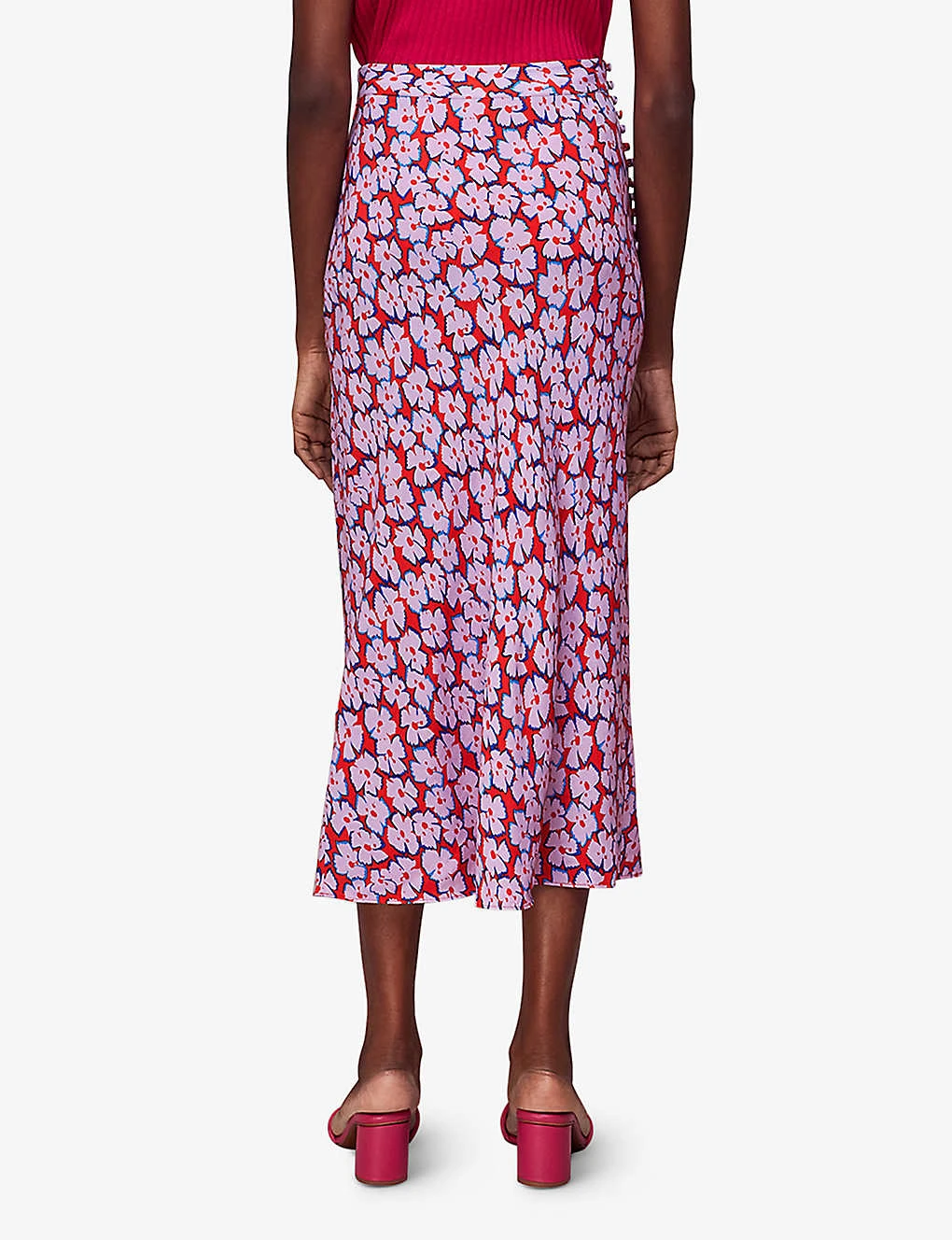 Whistles Floral-print Bias-cut Woven Midi Skirt 3 Whistles Floral-print Bias-cut Woven Midi Skirt - Image 3