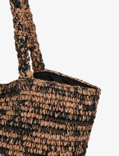 Whistles Renee Paper Tote Bag -The Fashion Shop R04145973 BROWN ALT02