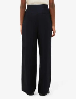 Whistles Fran High-rise Wide-leg Recycled Polyester-blend Trousers 8 Whistles Fran High-rise Wide-leg Recycled Polyester-blend Trousers -The Fashion Shop R04146486 BLACK ALT03