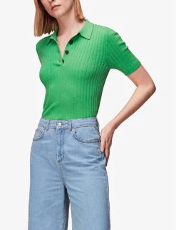 Whistles Cropped Wide-leg Mid-rise Denim Jeans -The Fashion Shop R04147724 ALT04