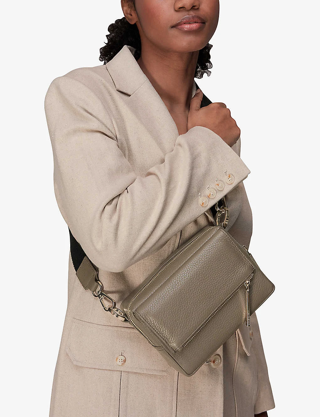 Whistles Bibi Leather Crossbody Bag 5 Whistles Bibi Leather Crossbody Bag - Image 5