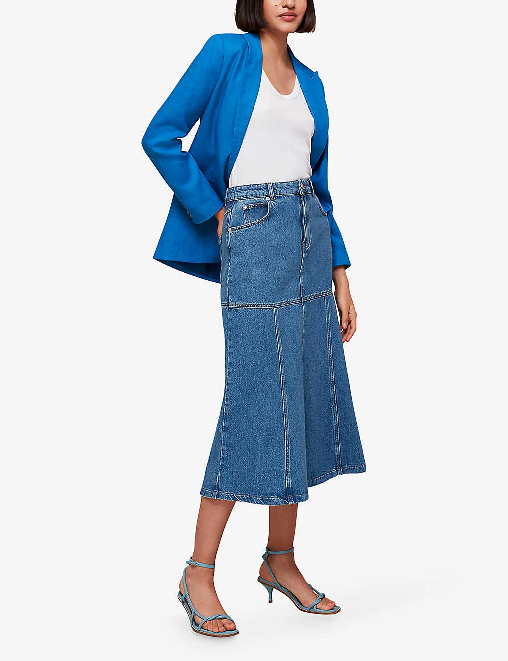 Whistles Lucy Relaxed-fit Linen Blazer 2 Whistles Lucy Relaxed-fit Linen Blazer - Image 2