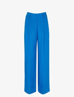 Whistles Leonie Straight-leg Mid-rise Linen Trousers
