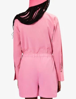 Whistles Lola Drawstring-waist Woven Shorts 8 Whistles Lola Drawstring-waist Woven Shorts -The Fashion Shop R04154605 PINK ALT03