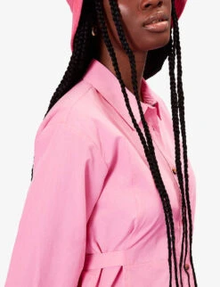 Whistles Janet Tie-waist Woven Shirt 9 Whistles Janet Tie-waist Woven Shirt -The Fashion Shop R04154606 PINK ALT04