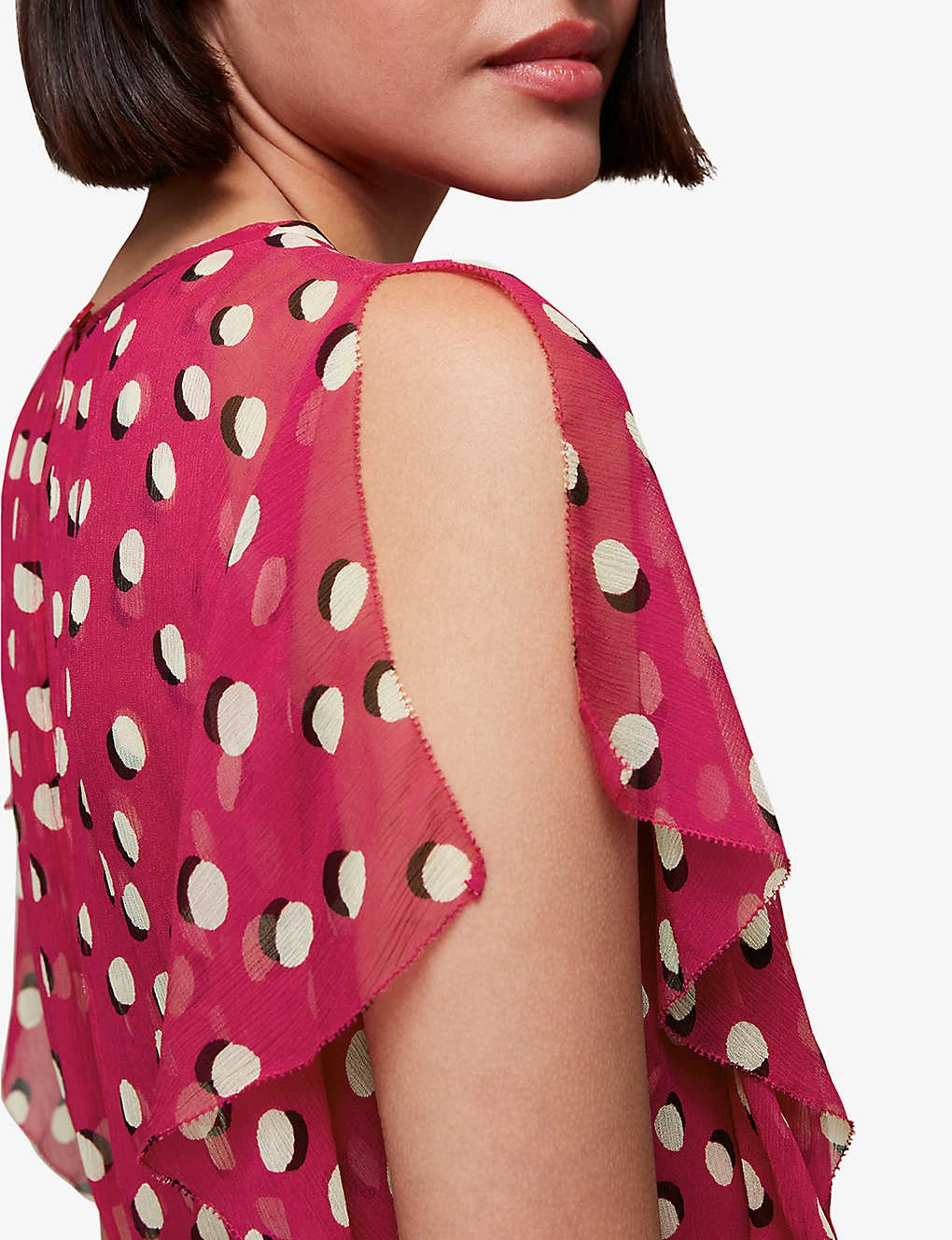 Whistles Moon Spot-print Woven Midi Dress 5 Whistles Moon Spot-print Woven Midi Dress - Image 5