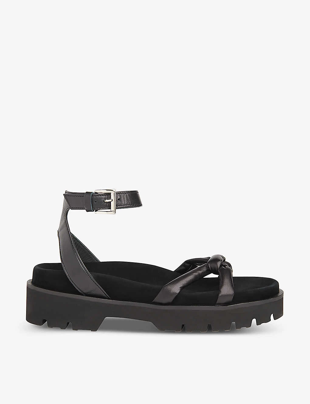 Whistles Mina Knotted-front Strap Leather Sandals 1 Whistles Mina Knotted-front Strap Leather Sandals