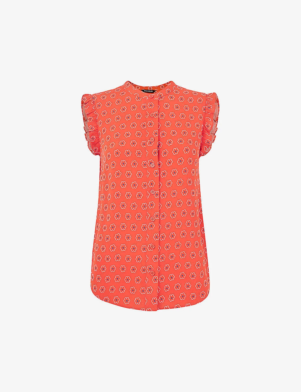Whistles Frill-sleeve Floral-print Woven Top 1 Whistles Frill-sleeve Floral-print Woven Top