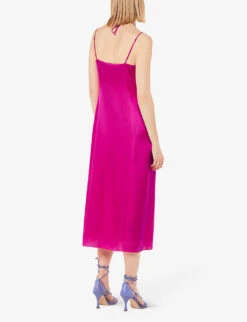 Whistles Cut-out Halterneck Satin Midi Dress 8 Whistles Cut-out Halterneck Satin Midi Dress -The Fashion Shop R04171132 PINK ALT03