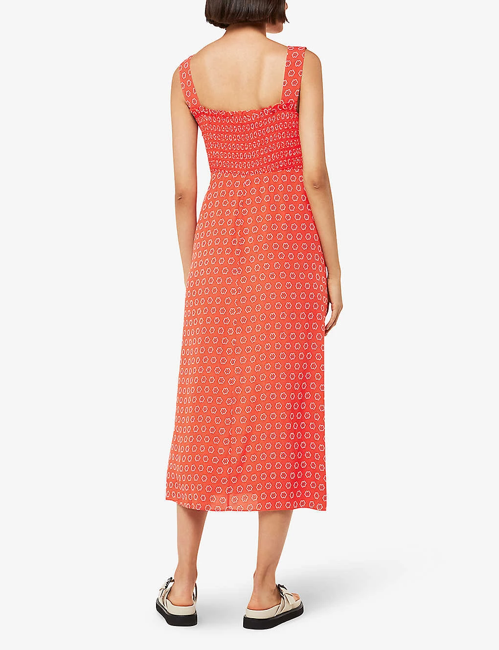 Whistles Macie Floral-print Woven Midi Dress 4 Whistles Macie Floral-print Woven Midi Dress - Image 4