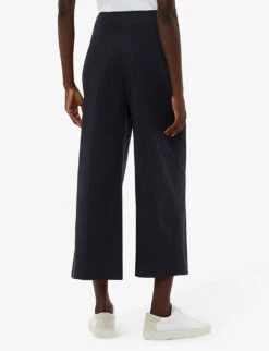 Whistles Katie Straight-leg Mid-rise Stretch-woven Trousers 8 Whistles Katie Straight-leg Mid-rise Stretch-woven Trousers -The Fashion Shop R04172925 NAVY ALT03