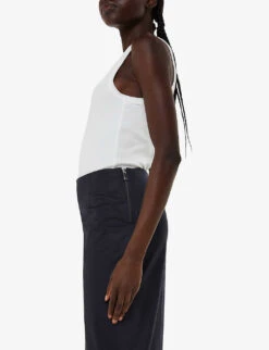 Whistles Katie Straight-leg Mid-rise Stretch-woven Trousers 9 Whistles Katie Straight-leg Mid-rise Stretch-woven Trousers -The Fashion Shop R04172925 NAVY ALT04