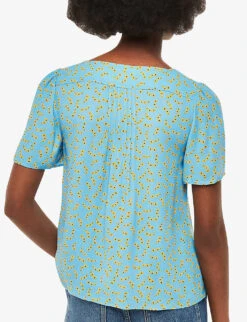 Whistles Floral-print Woven Top 8 Whistles Floral-print Woven Top -The Fashion Shop R04180431 MULTICOLOURED ALT03