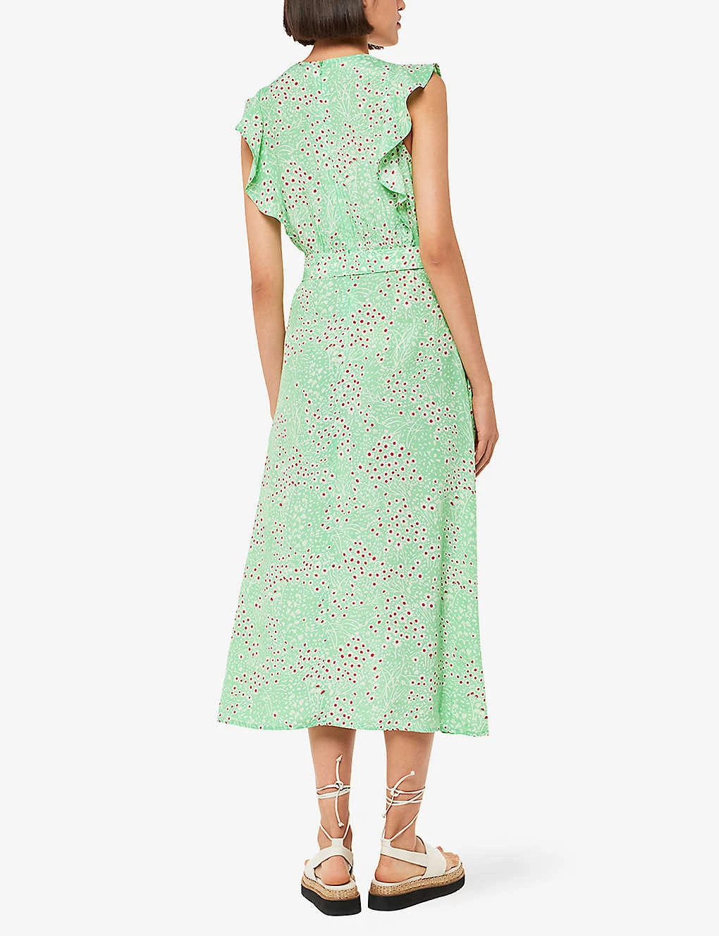 Whistles Sophie Daisy Meadow Floral-print Woven Midi Dress 4 Whistles Sophie Daisy Meadow Floral-print Woven Midi Dress - Image 4