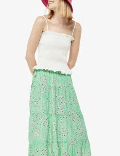 Whistles Daisy Meadow Floral-print Woven Midi Skirt 7 Whistles Daisy Meadow Floral-print Woven Midi Skirt -The Fashion Shop R04181218 MULTICOLOURED ALT02