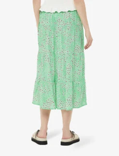 Whistles Daisy Meadow Floral-print Woven Midi Skirt 8 Whistles Daisy Meadow Floral-print Woven Midi Skirt -The Fashion Shop R04181218 MULTICOLOURED ALT03