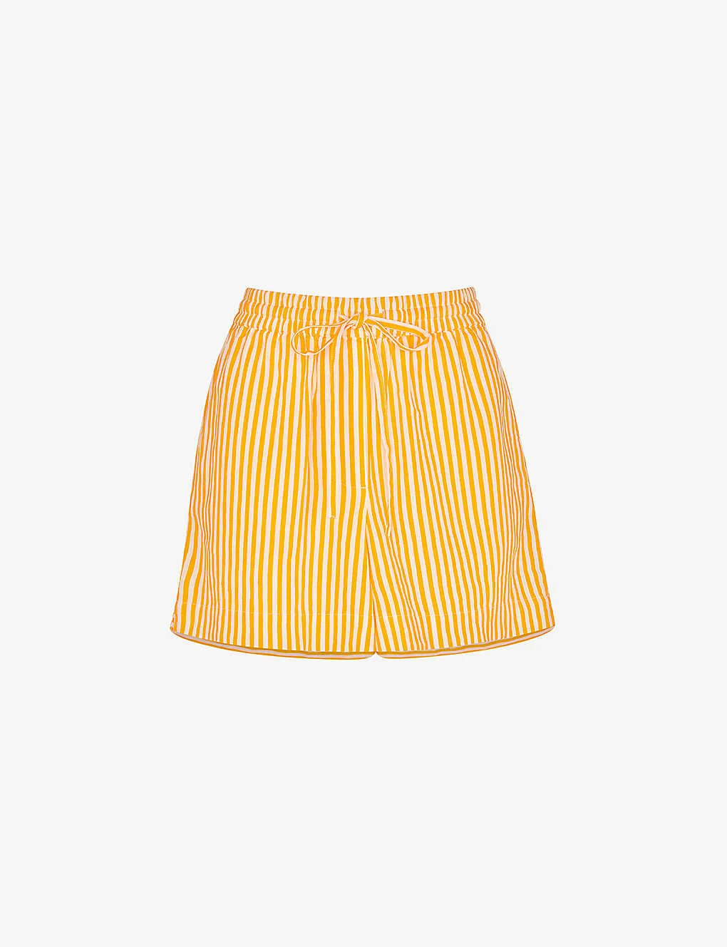 Whistles Sunshine Stripe Linen And Cotton-blend Shorts 1 Whistles Sunshine Stripe Linen And Cotton-blend Shorts