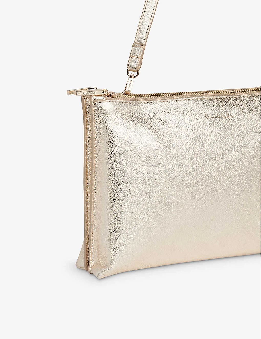 Whistles Rae Metallic-leather Clutch Bag 2 Whistles Rae Metallic-leather Clutch Bag - Image 2