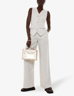 Whistles Rae Metallic-leather Clutch Bag 11 Whistles Rae Metallic-leather Clutch Bag -The Fashion Shop R04186335 GOLD ALT05