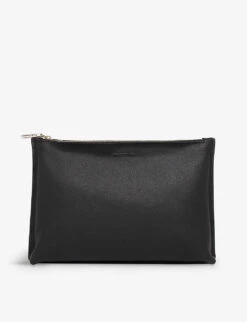 Whistles Rae Double-pouch Leather Clutch Bag