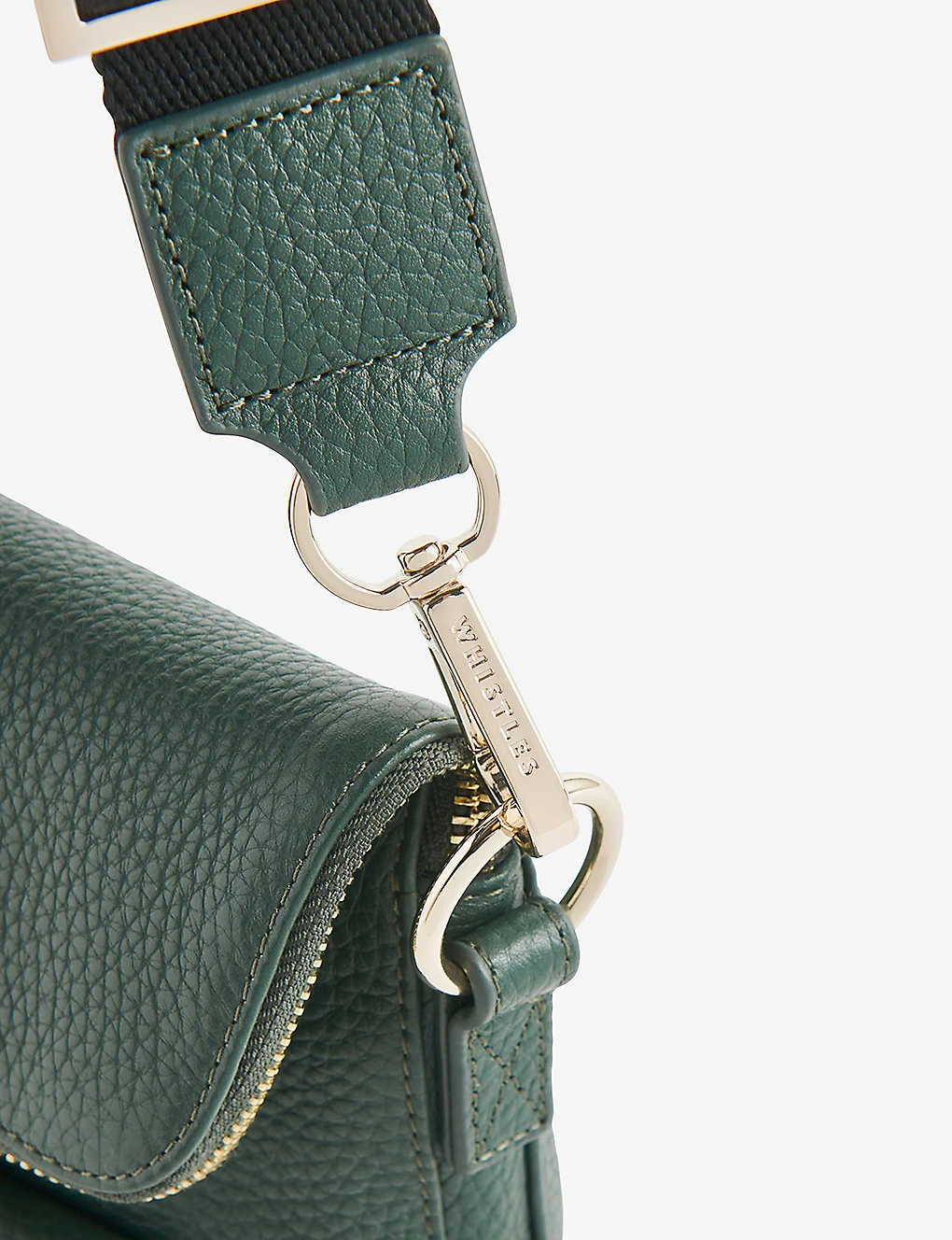 Whistles Vida Flap-over Grained-leather Crossbody Bag 2 Whistles Vida Flap-over Grained-leather Crossbody Bag - Image 2