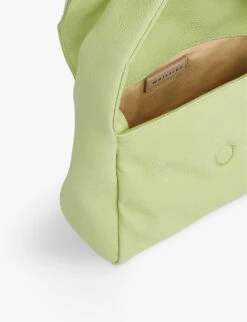 Whistles Brooke Puffy-style Leather Mini Tote Bag -The Fashion Shop R04187561 LIME ALT03