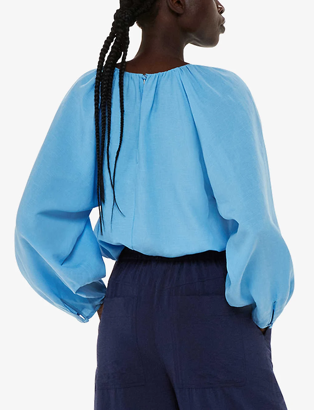 Whistles Nicola Carrot-leg High-rise LENZING™ Viscose-blend Trousers 4 Whistles Nicola Carrot-leg High-rise LENZING™ Viscose-blend Trousers - Image 4