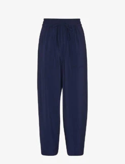 Whistles Nicola Carrot-leg High-rise LENZING™ Viscose-blend Trousers