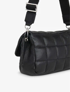 Whistles Ellis Adjustable-strap Quilted Leather Crossbody Bag -The Fashion Shop R04189286 BLACK ALT02