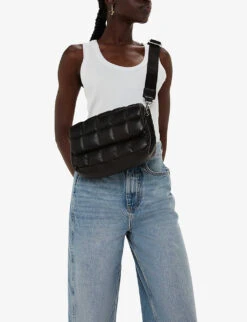 Whistles Ellis Adjustable-strap Quilted Leather Crossbody Bag -The Fashion Shop R04189286 BLACK ALT04