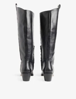 Whistles Asa Pointed-toe Western-style Leather Boots 7 Whistles Asa Pointed-toe Western-style Leather Boots -The Fashion Shop R04191515 BLACK ALT03