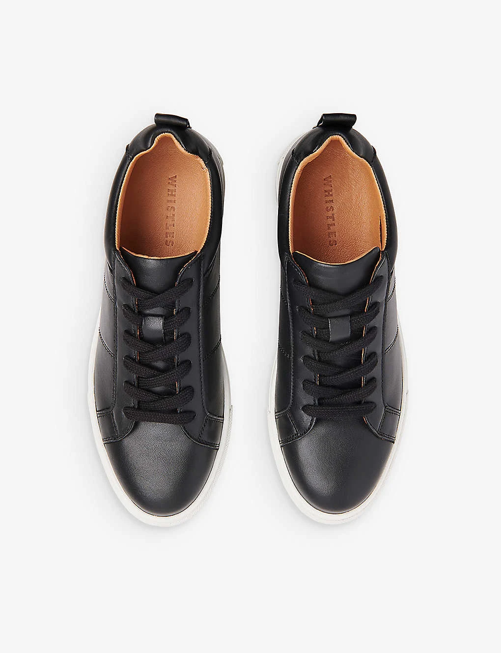 Whistles Koki Lace-up Low-top Leather Trainers 2 Whistles Koki Lace-up Low-top Leather Trainers - Image 2