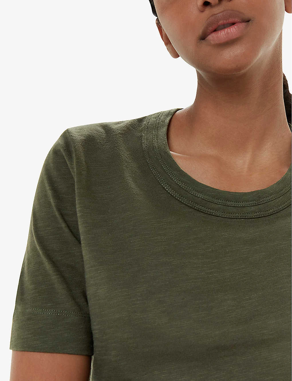 Whistles Rosa Double-trim Regular-fit Cotton T-shirt 5 Whistles Rosa Double-trim Regular-fit Cotton T-shirt - Image 5